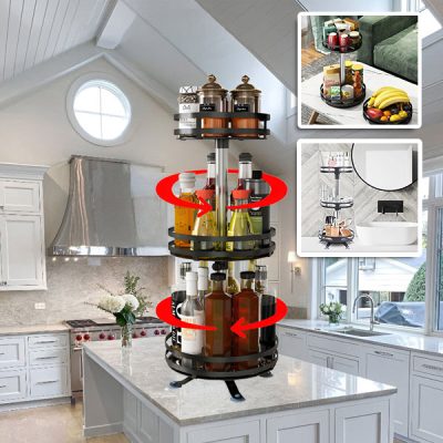 360°-ban forgatható fém tároló szervező (3 szint) | SPINSTORE