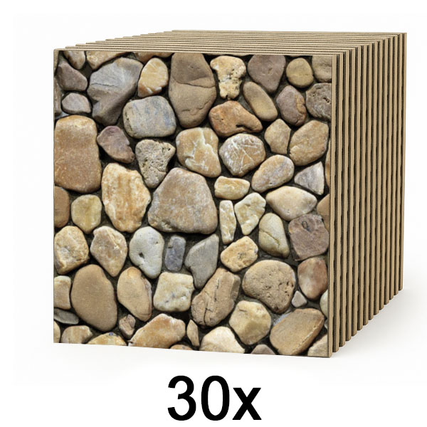 3x 3D kőutánzat tapéta (10 db) | STONEBLOCKS
