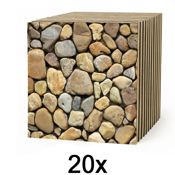 2x 3D kőutánzat tapéta (10 db) | STONEBLOCKS