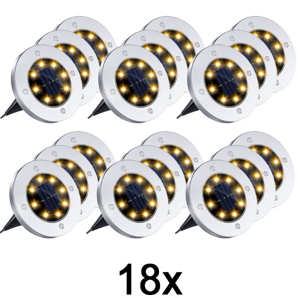 6x Kültéri napelemes talaj lámpák (3 db) | LUMIGARD