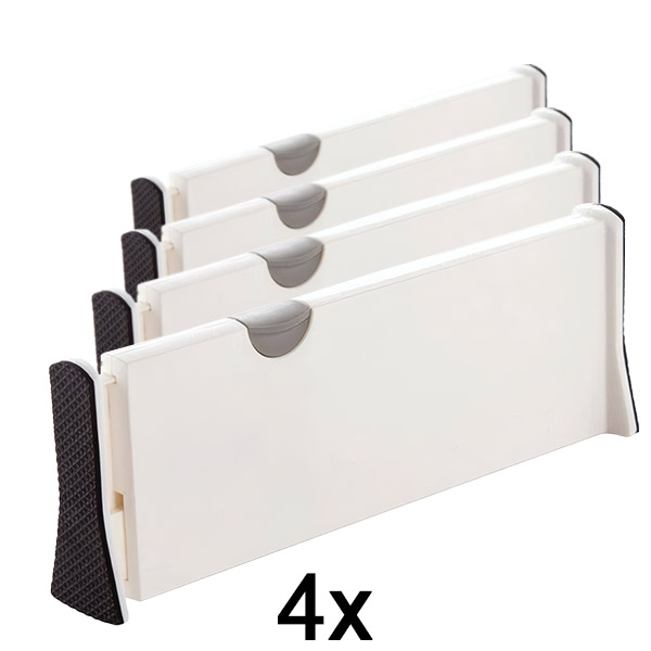4x Állítható elválasztók fiókokhoz vagy polcokhoz | DIVISERINO